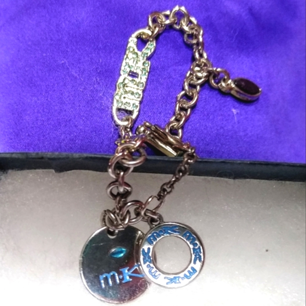 MK Silver Chain Bracelet